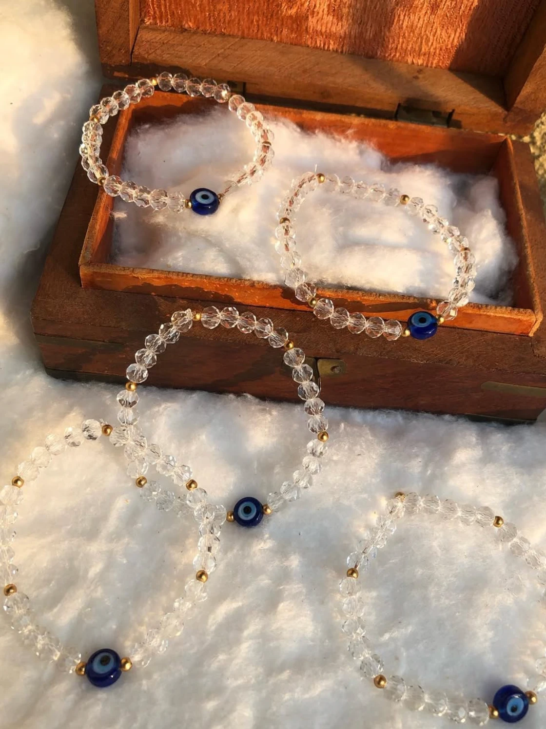 CRYSTAL NAZAR BRACELET (SINGLE PIECE)