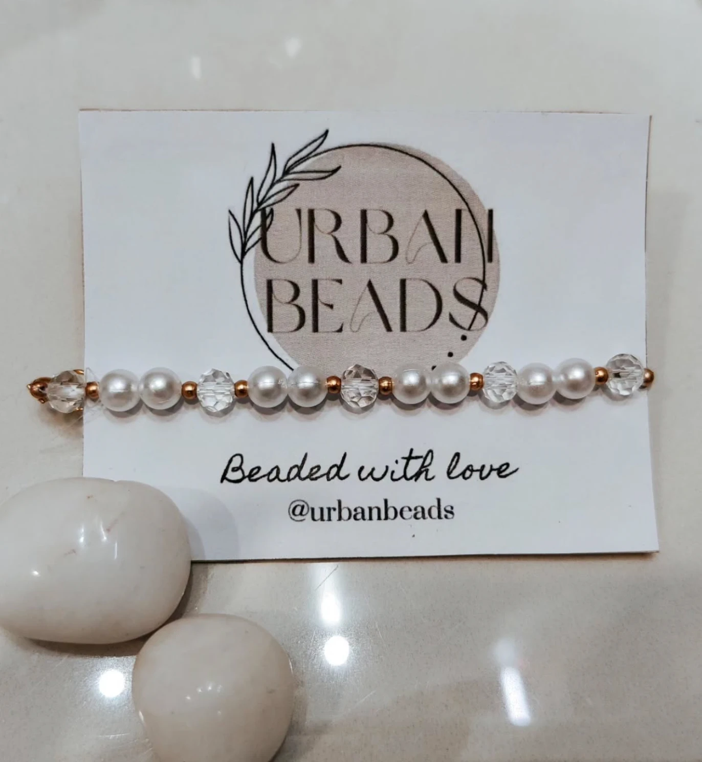 GOLDEN LOCK PEARL BRACELET