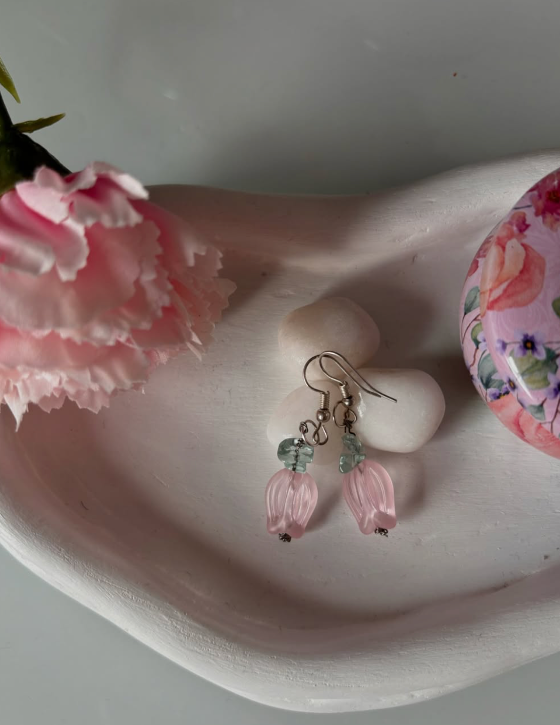 TULIP EARRINGS (PINK)
