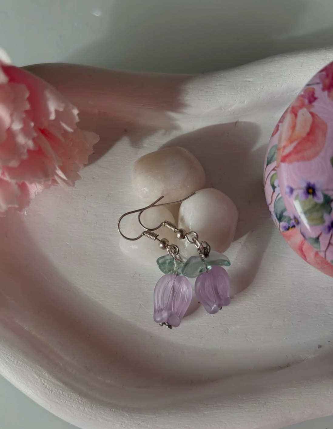 TULIP EARRINGS (PURPLE)